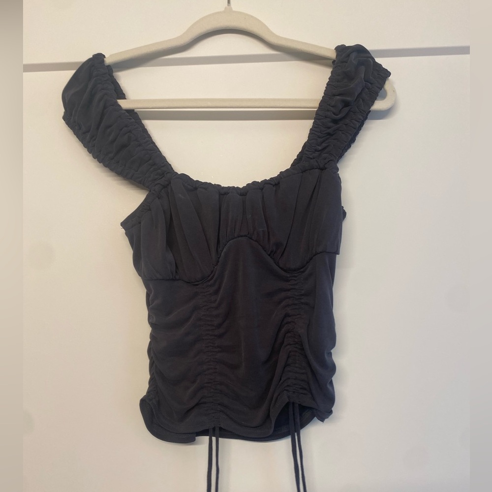 BDG Black Ruched Women's Blouse